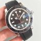 AR Factory Rolex Yacht Master 116655 Black Dial Black Rubber Strap Watch (2)_th.jpg